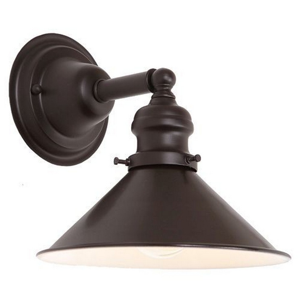 JVI Designs-1210-08 M3-Union Square - One Light 8.50 Inch Wall Sconce Oil Rubbed Bronze  Pewter Finish with Metal Shade